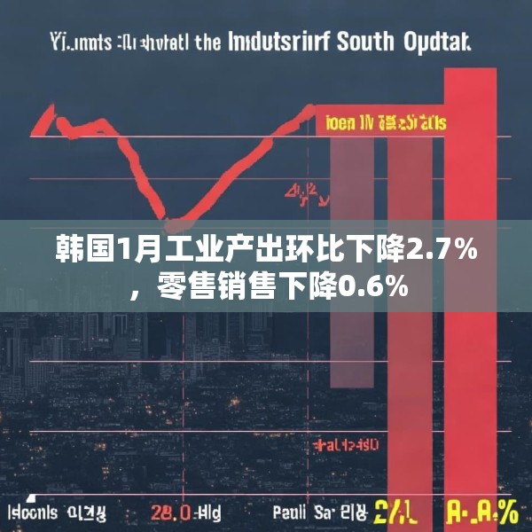 韩国1月工业产出环比下降2.7%，零售销售下降0.6%