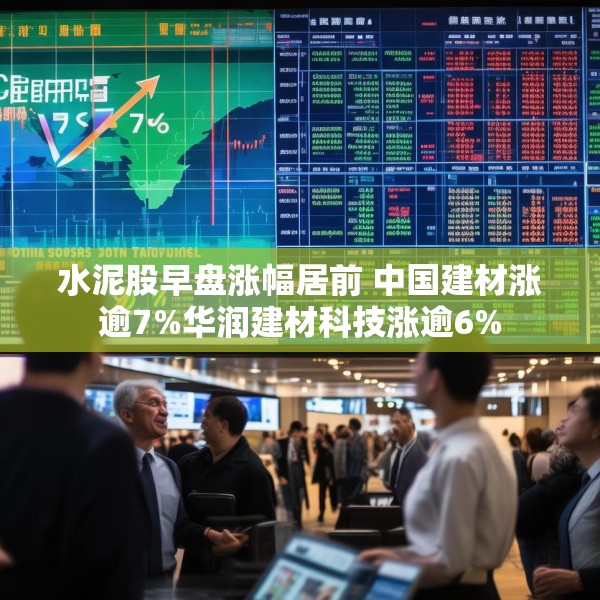 水泥股早盘涨幅居前 中国建材涨逾7%华润建材科技涨逾6%