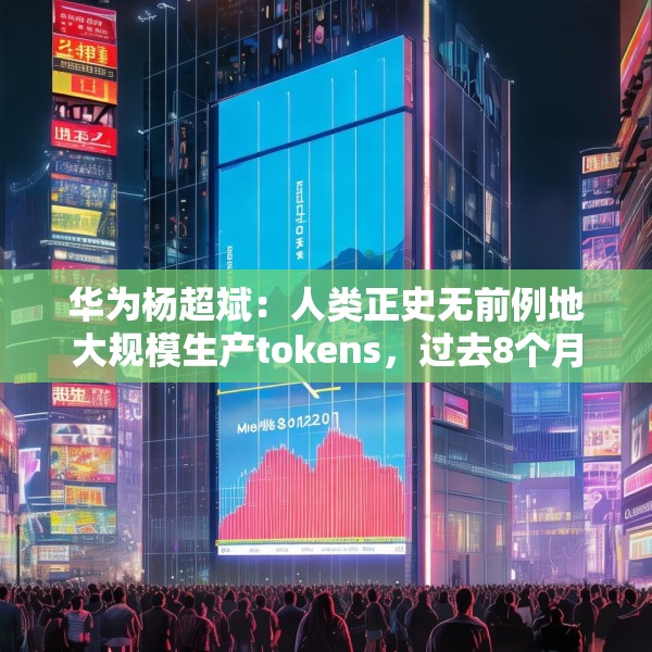 华为杨超斌：人类正史无前例地大规模生产tokens，过去8个月日均TOKEN使用量增加了33倍