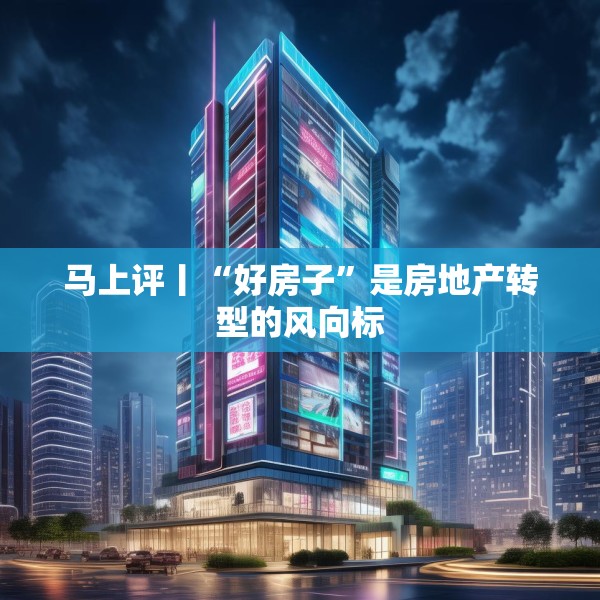 马上评丨“好房子”是房地产转型的风向标