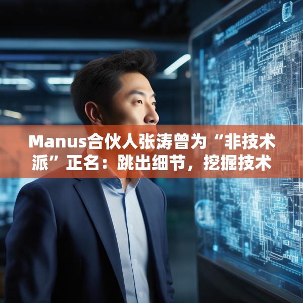 Manus合伙人张涛曾为“非技术派”正名：跳出细节，挖掘技术的真正用途