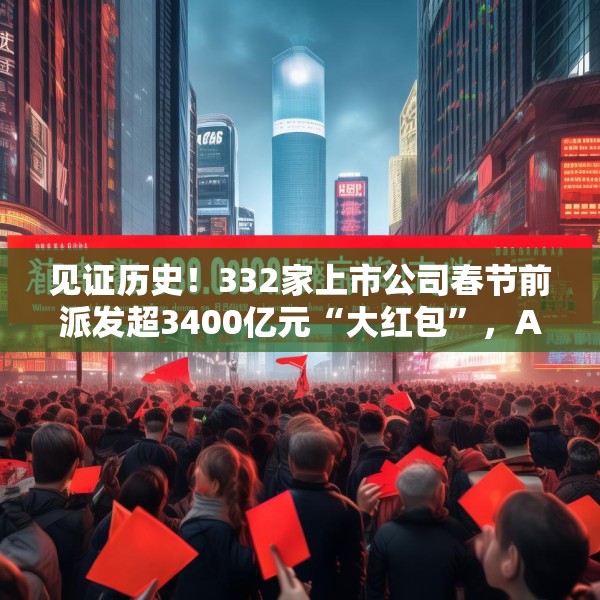 见证历史！332家上市公司春节前派发超3400亿元“大红包”，A股一年多次分红渐成常态