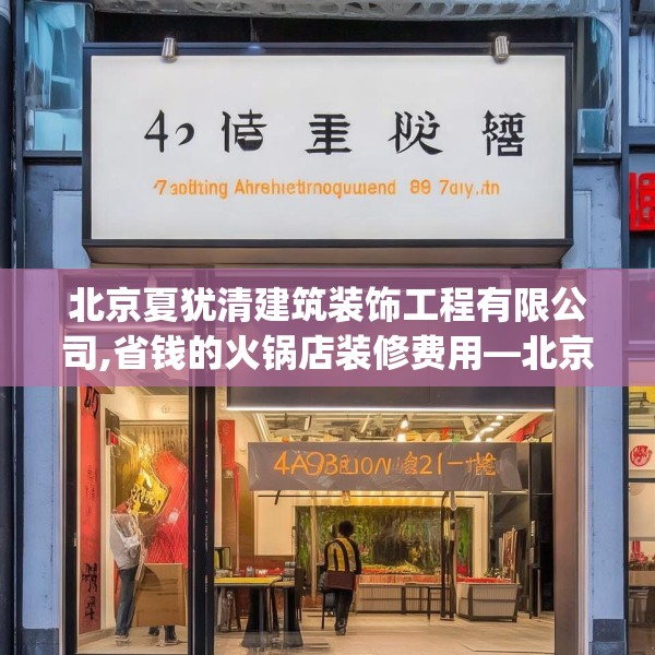北京夏犹清建筑装饰工程有限公司,省钱的火锅店装修费用—北京夏犹清建筑装饰工程有限公司440.a316b317c320fgy.327wew