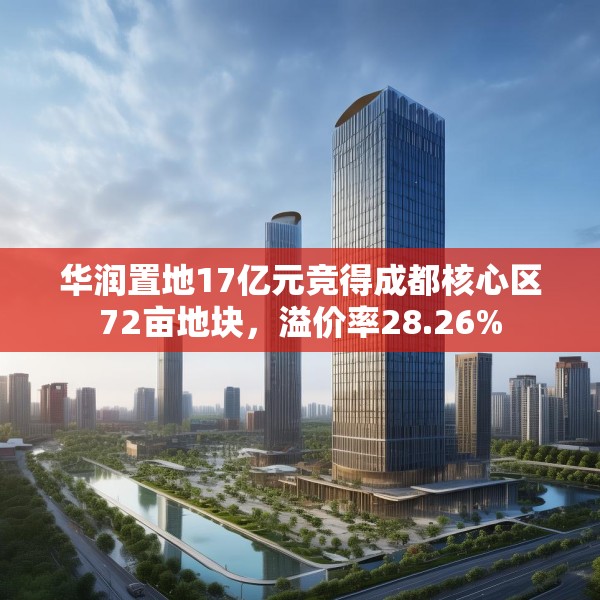 华润置地17亿元竞得成都核心区72亩地块，溢价率28.26%