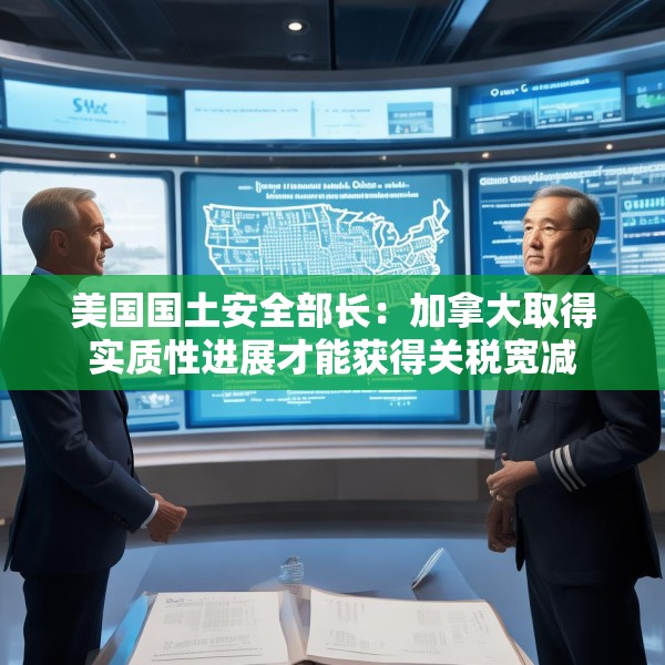 美国国土安全部长：加拿大取得实质性进展才能获得关税宽减