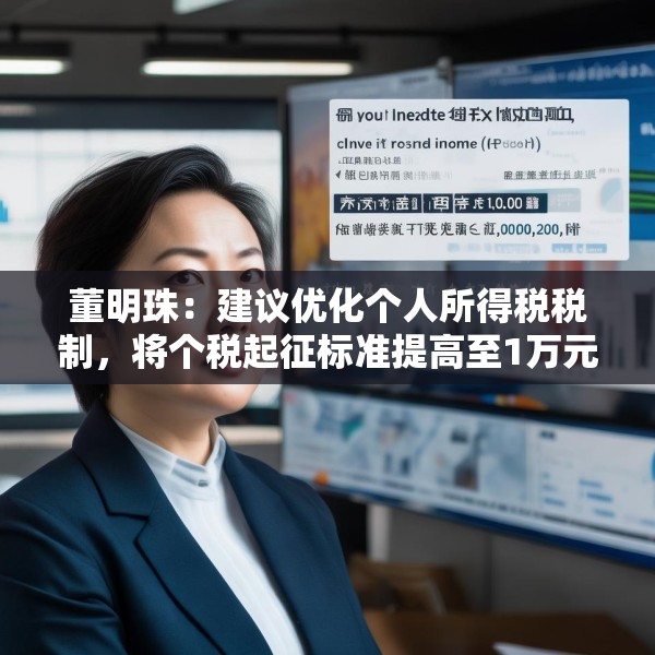 董明珠：建议优化个人所得税税制，将个税起征标准提高至1万元