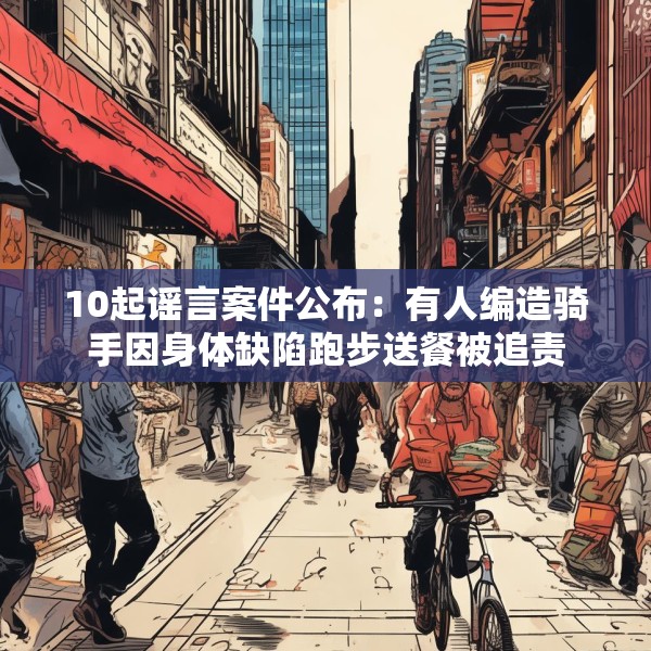 10起谣言案件公布：有人编造骑手因身体缺陷跑步送餐被追责