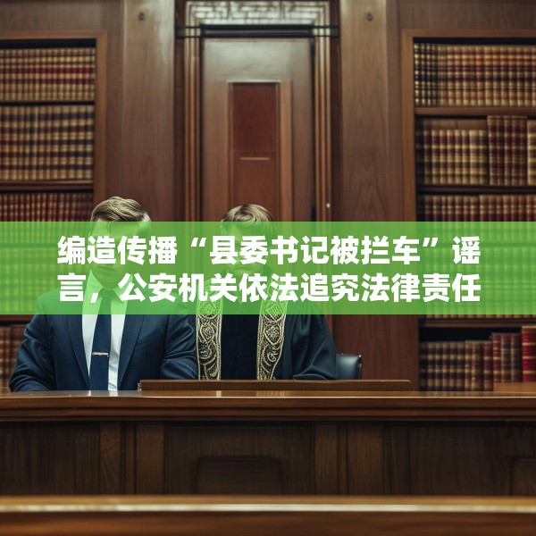 编造传播“县委书记被拦车”谣言，公安机关依法追究法律责任
