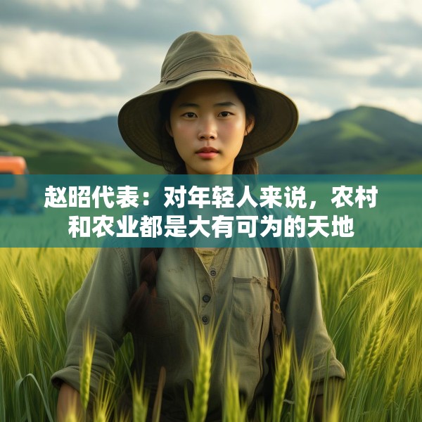 赵昭代表：对年轻人来说，农村和农业都是大有可为的天地