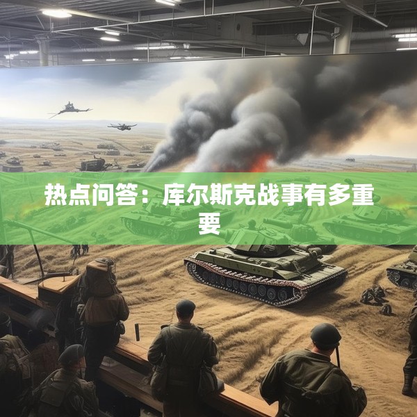 热点问答：库尔斯克战事有多重要