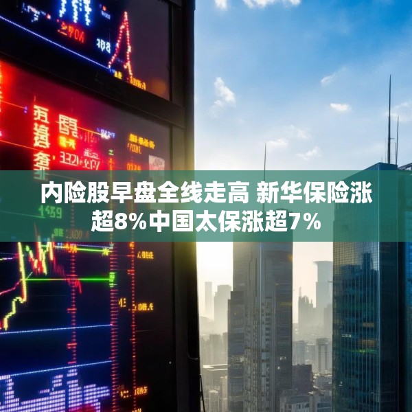 内险股早盘全线走高 新华保险涨超8%中国太保涨超7%