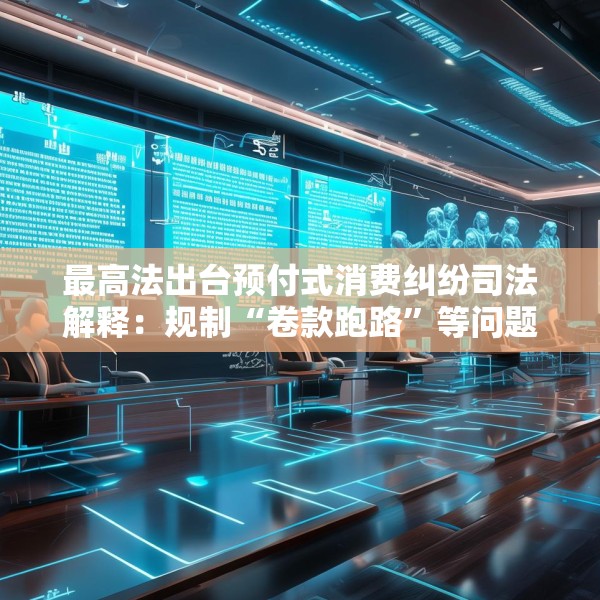 最高法出台预付式消费纠纷司法解释：规制“卷款跑路”等问题