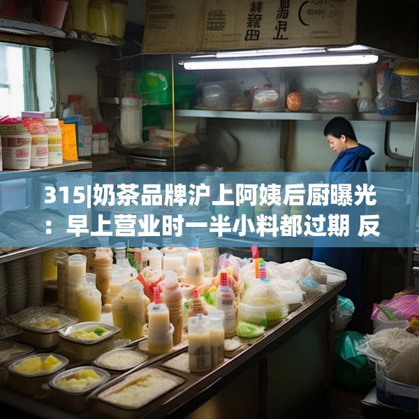 315|奶茶品牌沪上阿姨后厨曝光：早上营业时一半小料都过期 反正就照样用