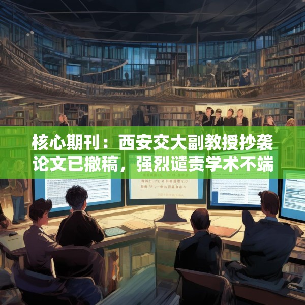 核心期刊：西安交大副教授抄袭论文已撤稿，强烈谴责学术不端