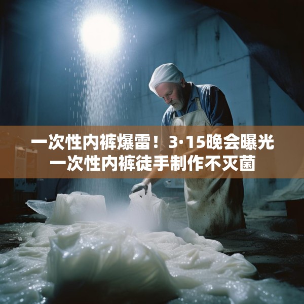 一次性内裤爆雷！3·15晚会曝光一次性内裤徒手制作不灭菌
