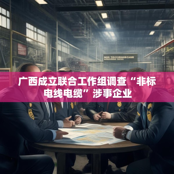 广西成立联合工作组调查“非标电线电缆”涉事企业
