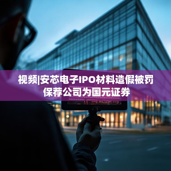 视频|安芯电子IPO材料造假被罚 保荐公司为国元证券