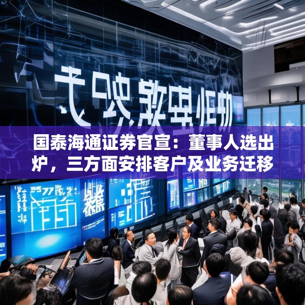 国泰海通证券官宣：董事人选出炉，三方面安排客户及业务迁移