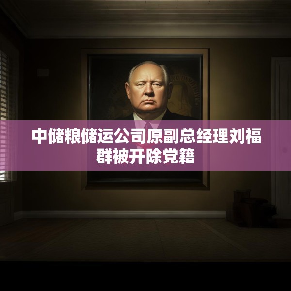 中储粮储运公司原副总经理刘福群被开除党籍