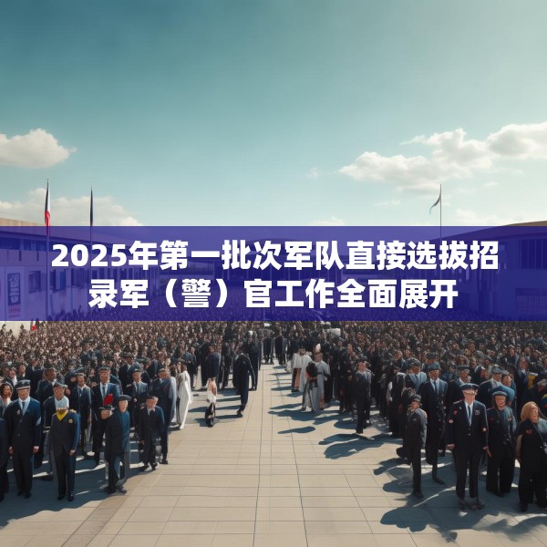 2025年第一批次军队直接选拔招录军（警）官工作全面展开