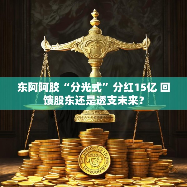 东阿阿胶“分光式”分红15亿 回馈股东还是透支未来？