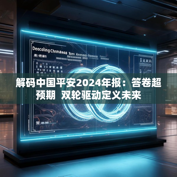 解码中国平安2024年报：答卷超预期  双轮驱动定义未来
