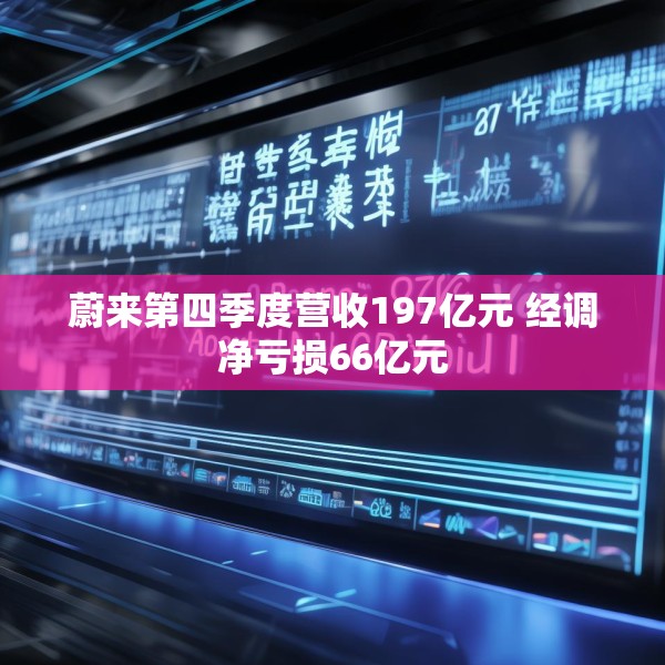 蔚来第四季度营收197亿元 经调净亏损66亿元