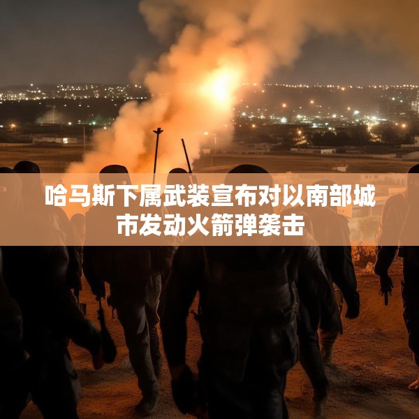 哈马斯下属武装宣布对以南部城市发动火箭弹袭击