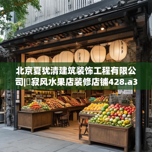 北京夏犹清建筑装饰工程有限公司|侘寂风水果店装修店铺428.a304b305c308fgy.315xczxv