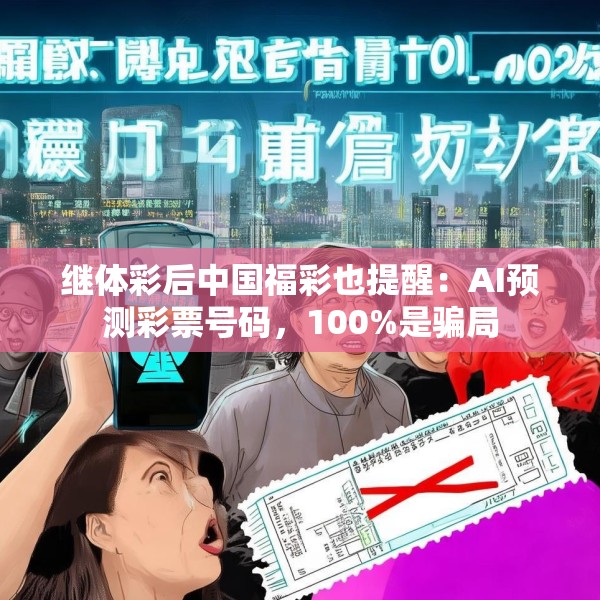 继体彩后中国福彩也提醒：AI预测彩票号码，100%是骗局