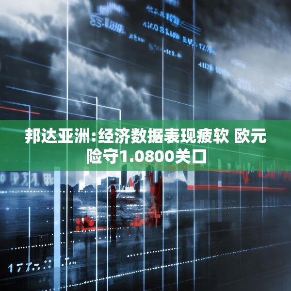 邦达亚洲:经济数据表现疲软 欧元险守1.0800关口