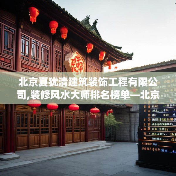 北京夏犹清建筑装饰工程有限公司,装修风水大师排名榜单—北京夏犹清建筑装饰工程有限公司402.a278b279c282fgy.289dsfds