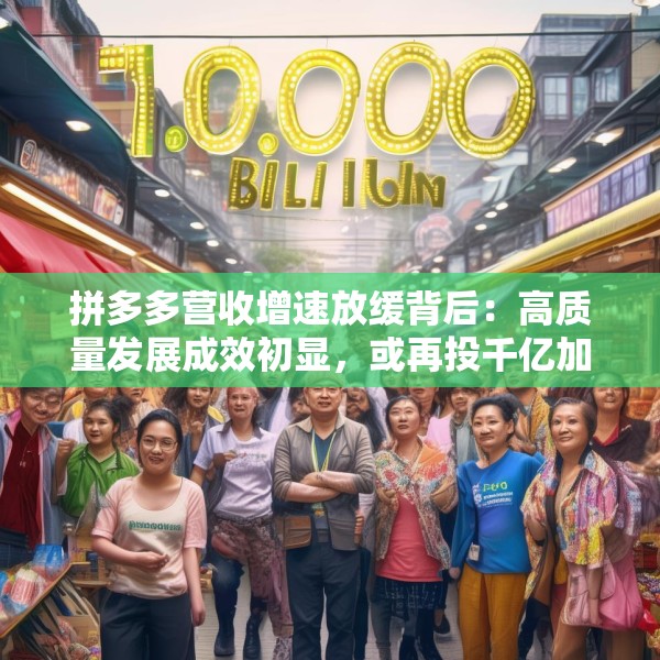 拼多多营收增速放缓背后：高质量发展成效初显，或再投千亿加码商家扶持