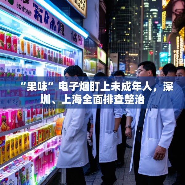 “果味”电子烟盯上未成年人，深圳、上海全面排查整治