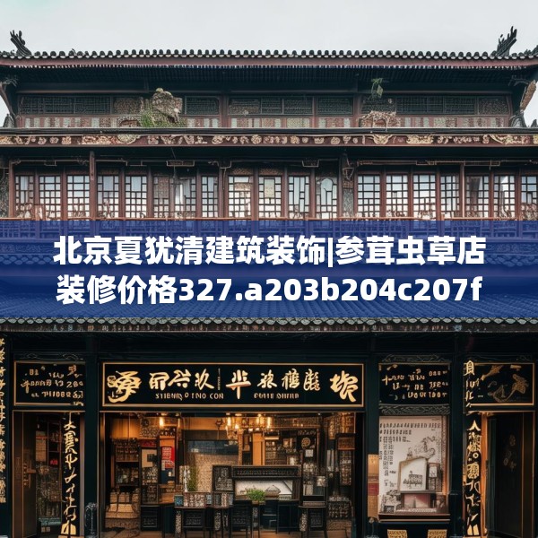 北京夏犹清建筑装饰|参茸虫草店装修价格327.a203b204c207fgy.214uyk