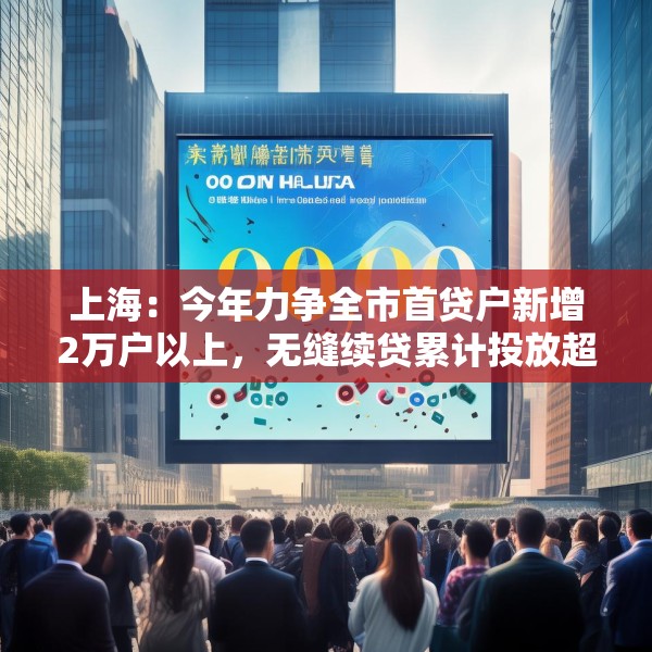 上海：今年力争全市首贷户新增2万户以上，无缝续贷累计投放超1万亿元