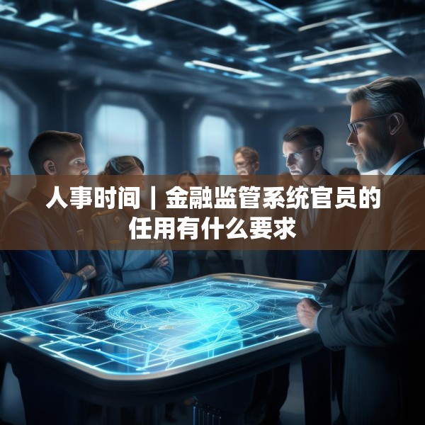 人事时间｜金融监管系统官员的任用有什么要求