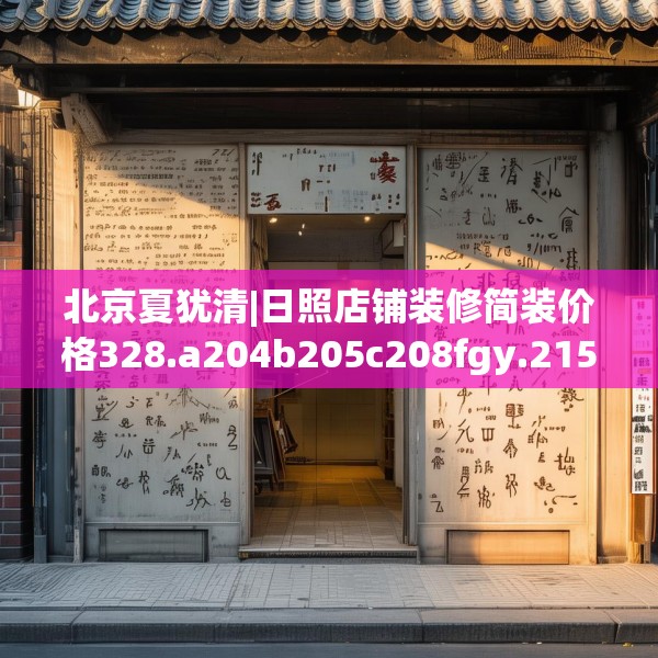 北京夏犹清|日照店铺装修简装价格328.a204b205c208fgy.215htyj