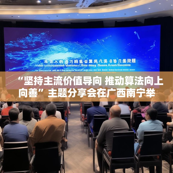 “坚持主流价值导向 推动算法向上向善”主题分享会在广西南宁举行
