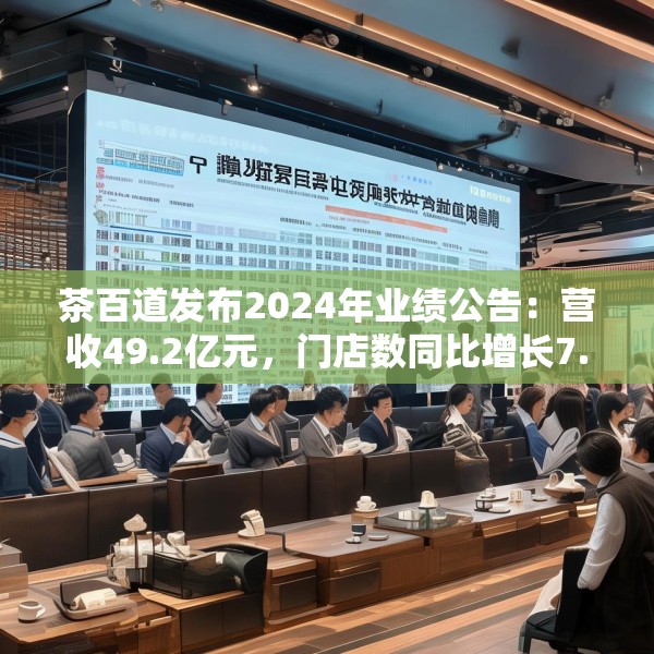 茶百道发布2024年业绩公告：营收49.2亿元，门店数同比增长7.6%