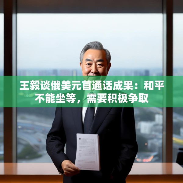 王毅谈俄美元首通话成果：和平不能坐等，需要积极争取