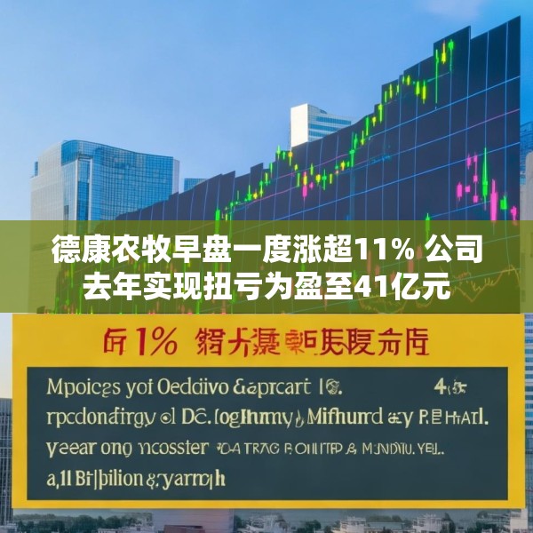 德康农牧早盘一度涨超11% 公司去年实现扭亏为盈至41亿元