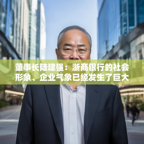 董事长陆建强：浙商银行的社会形象、企业气象已经发生了巨大的变化