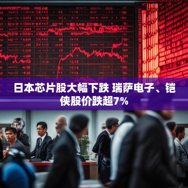 日本芯片股大幅下跌 瑞萨电子、铠侠股价跌超7%