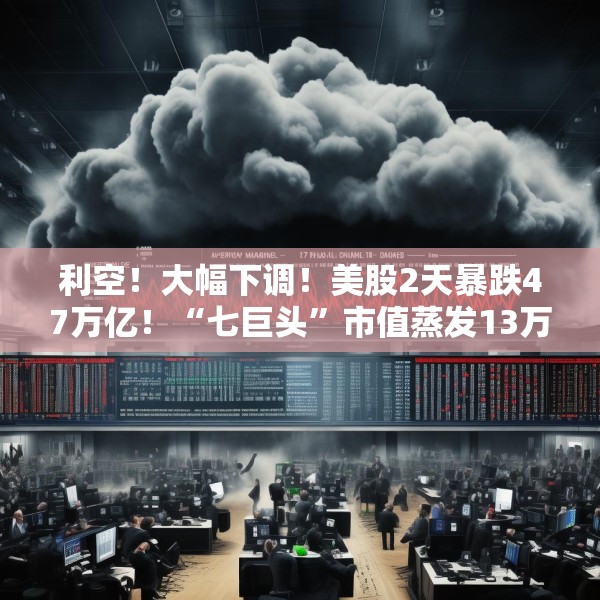 利空！大幅下调！美股2天暴跌47万亿！“七巨头”市值蒸发13万亿元