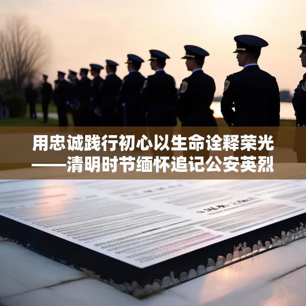 用忠诚践行初心以生命诠释荣光——清明时节缅怀追记公安英烈
