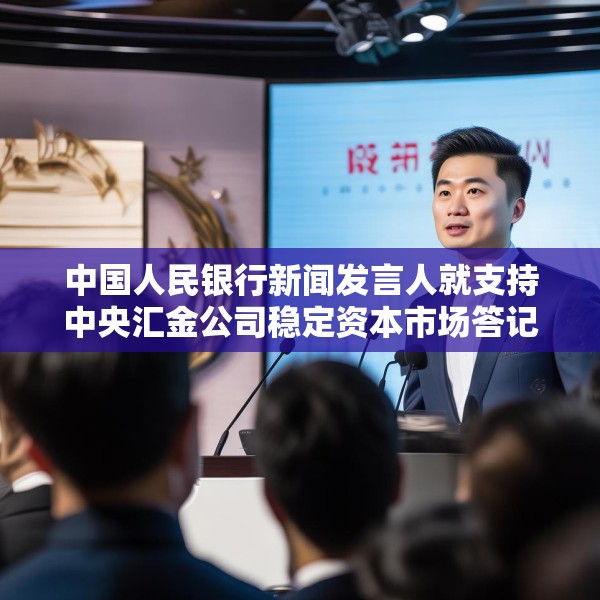 中国人民银行新闻发言人就支持中央汇金公司稳定资本市场答记者问