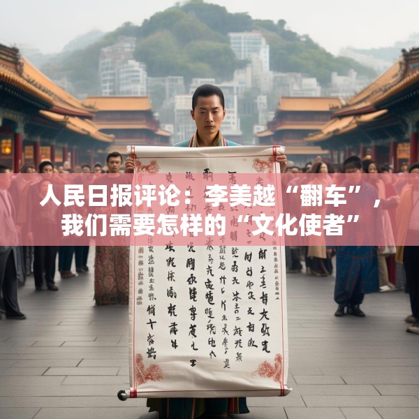 人民日报评论：李美越“翻车”，我们需要怎样的“文化使者”
