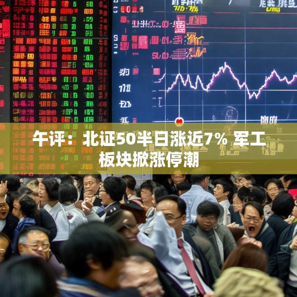午评：北证50半日涨近7% 军工板块掀涨停潮