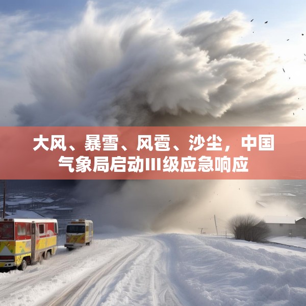 大风、暴雪、风雹、沙尘，中国气象局启动Ⅲ级应急响应
